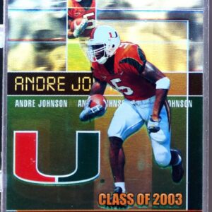 2003 Press Pass JE Andre Johnson RC #CL4 Hurricanes Class of 2003