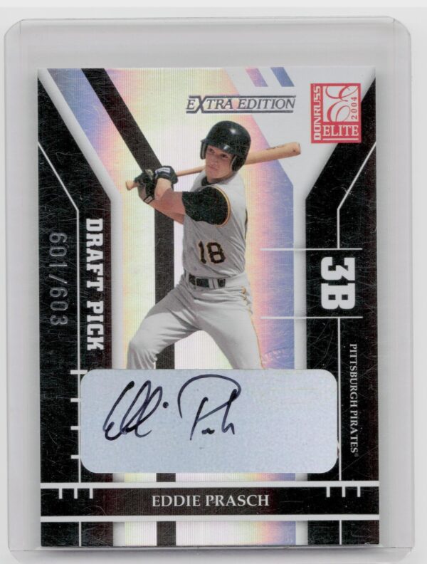 2004 Donruss Elite Extra Edition Eddie Prasch Auto RC /603 #221 Pirates