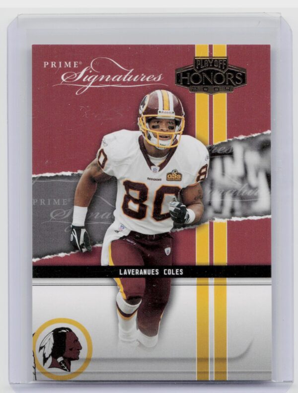 2004 Playoff Honors Laveranues Coles /999 #PS-14 Redskins Prime Signature Previ