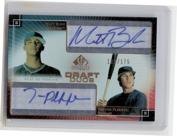 2004 SP Prospects Matt Bush / Trevor Plouffe AU SN175 #DD-BP Twins Draft Duos Du