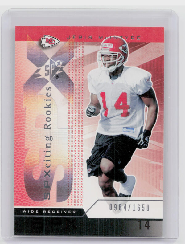2004 SPx Jeris McIntyre SN1650 RC #108 Chiefs