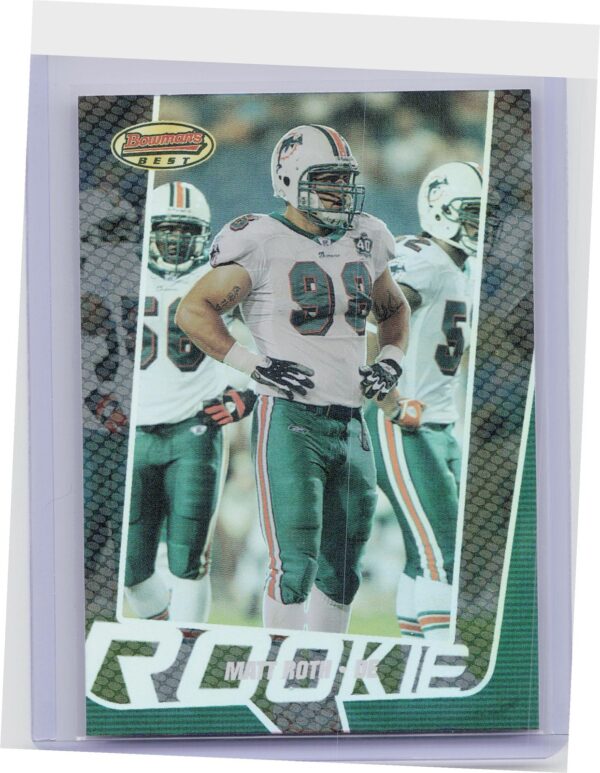 2005 Bowman's Best Matt Roth RC #53 Dolphins