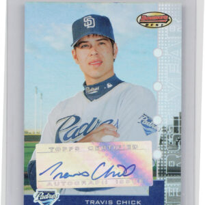 2005 Bowman's Best Travis Chick AU RC SN974 #101 Padres