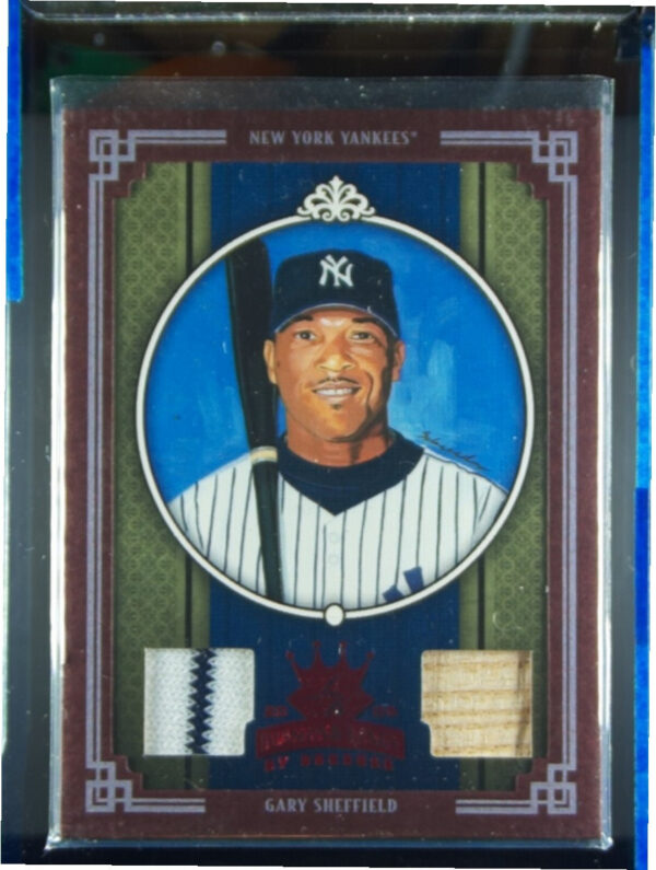 2005 Donruss Diamond Kings Gary Sheffield MEM SN100 #155 Yankees Materials Frame