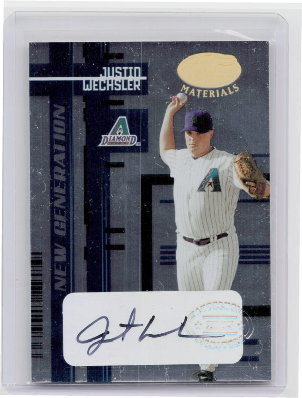 2005 Leaf Certified Materials Justin Wechsler #222 Diamondbacks