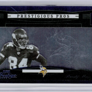 2005 Playoff Prestige Randy Moss SN250 #PP-39 Vikings Prestigious Pros Blue