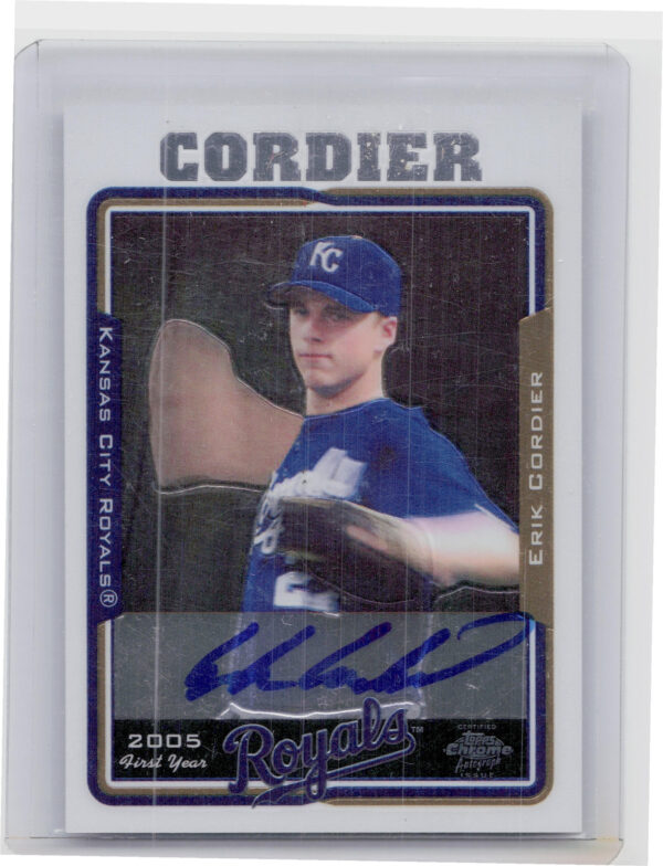 2005 Topps Chrome Erik Cordier AU RC #240 Royals