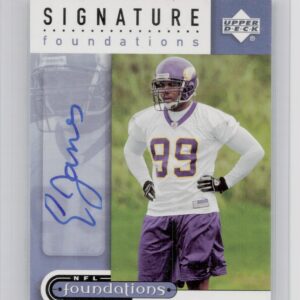 2005 Upper Deck Foundations Erasmus James AU #SF-EJ Vikings Signature Foundation