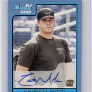 2006 Bowman Garrett Mock AU SN500 #B119 Diamondbacks Prospects Blue