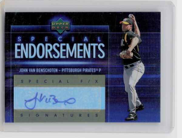 2006 Upper Deck Special F/X John Van Benschoten AU #SE-JV Pirates Special Endors