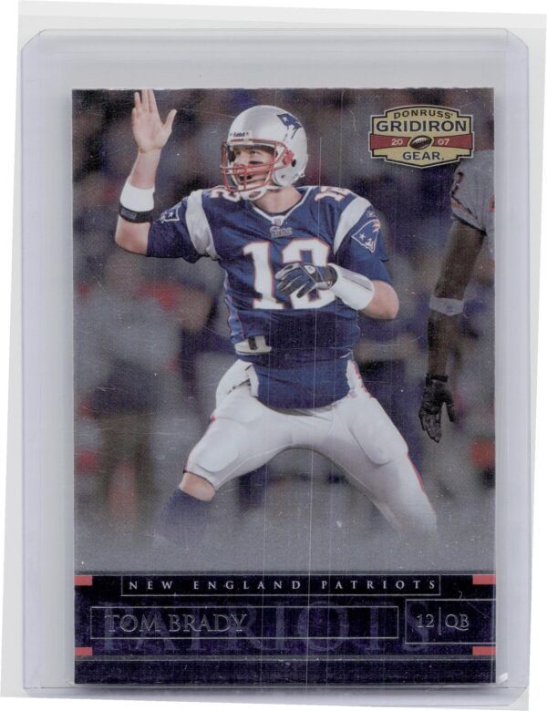 2007 Donruss Gridiron Gear Tom Brady #57 Patriots