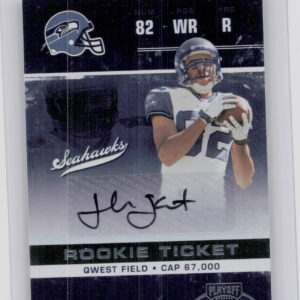 2007 Playoff Contenders Jordan Kent AU RC #175 Seahawks