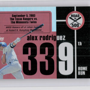 2008 Finest Alex Rodriguez #ARHR339 Rangers Alex Rodriguez: Road to 500