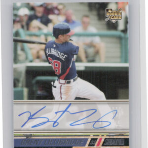 2008 Stadium Club Brent Lillibridge AU RC #157 Braves