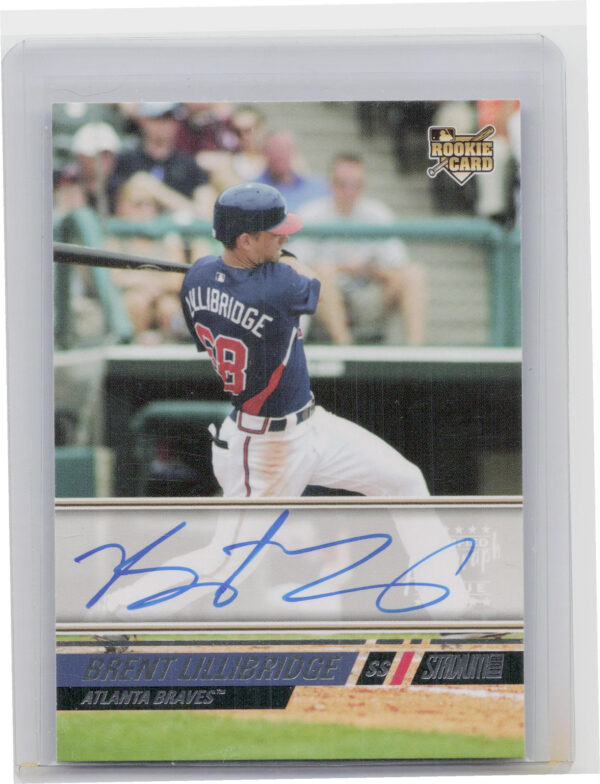 2008 Stadium Club Brent Lillibridge AU RC #157 Braves