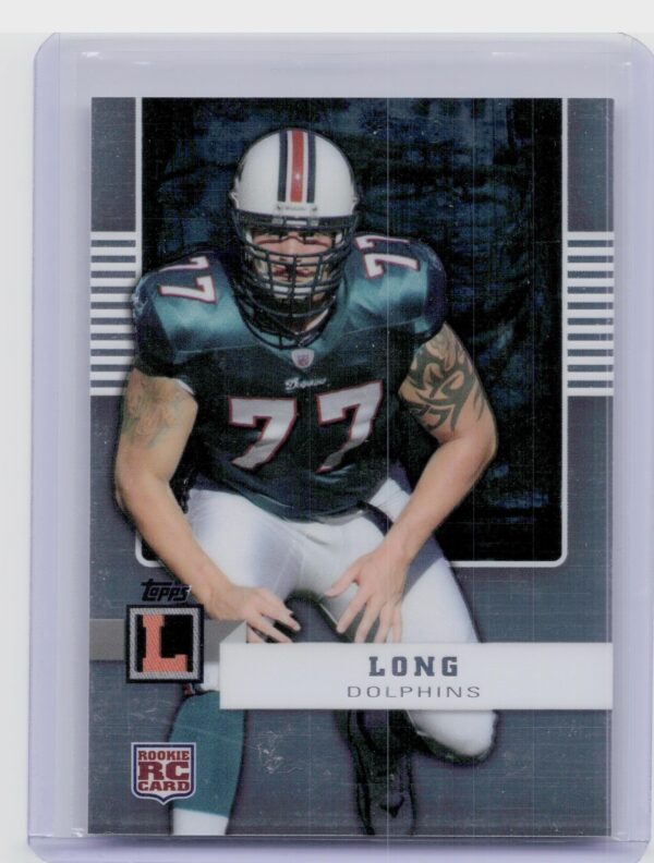2008 Topps Letterman Jake Long /419 RC #92 Dolphins