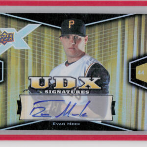 2008 Upper Deck X Evan Meek AU #EM Pirates Signatures