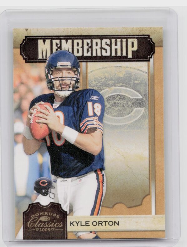 2009 Donruss Classics Kyle Orton /100 #23 Bears Membership Gold