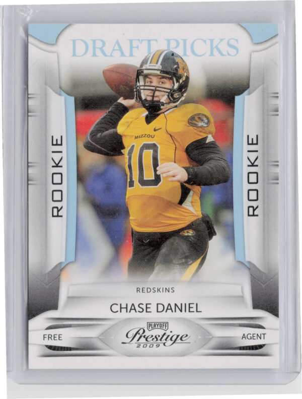 2009 Playoff Prestige Chase Daniel SN999 #120 Redskins Draft Picks Light Blue