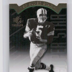2009 SP Threads Paul Hornung #AP5 Packers Die Cut