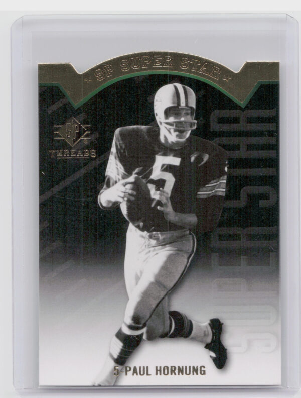2009 SP Threads Paul Hornung #AP5 Packers Die Cut