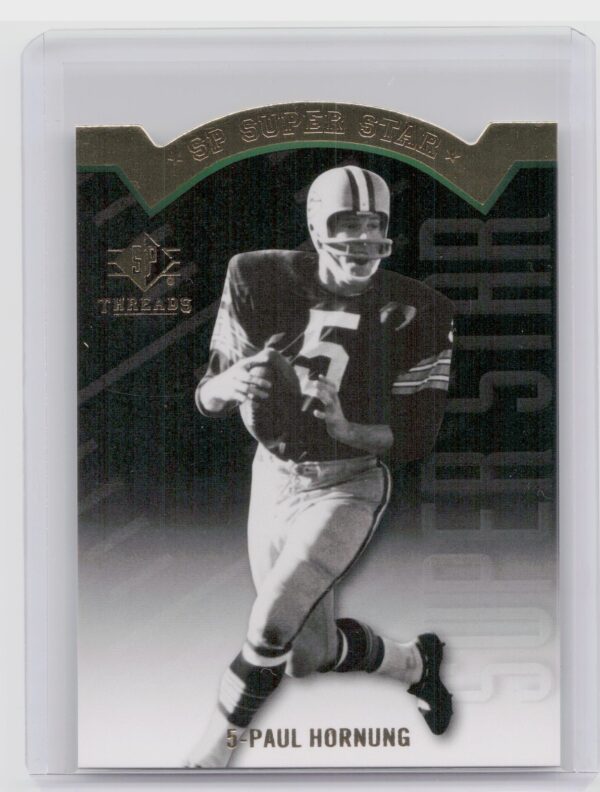 2009 SP Threads Paul Hornung #AP5 Packers Die Cut