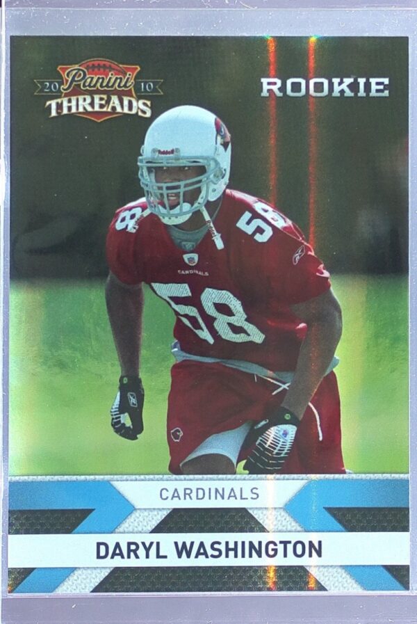 2010 Panini Threads Daryl Washington Platinum Holofoil /25 #221 Cardinals