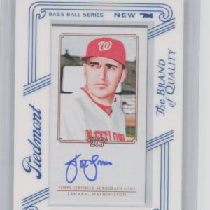 2010 Topps 206 John Lannan AU #TA-JL Nationals Mini Framed Autographs Piedmont