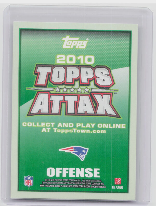 2010 Topps Attax Tom Brady #NNO Patriots - Image 3