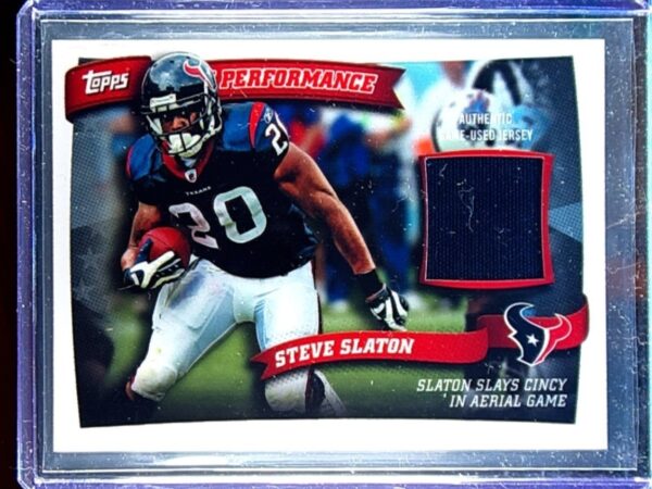 2010 Topps Steve Slaton JSY #PPR-SS Texans Peak Performance Relics