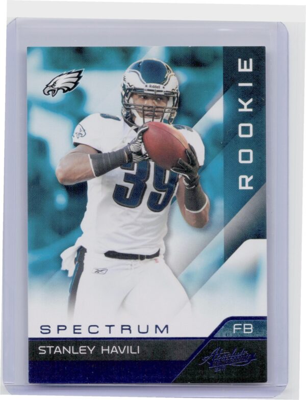 2011 Panini Absolute Memorabilia Stanley Havili Spectrum Blue /100 #192 Eagles