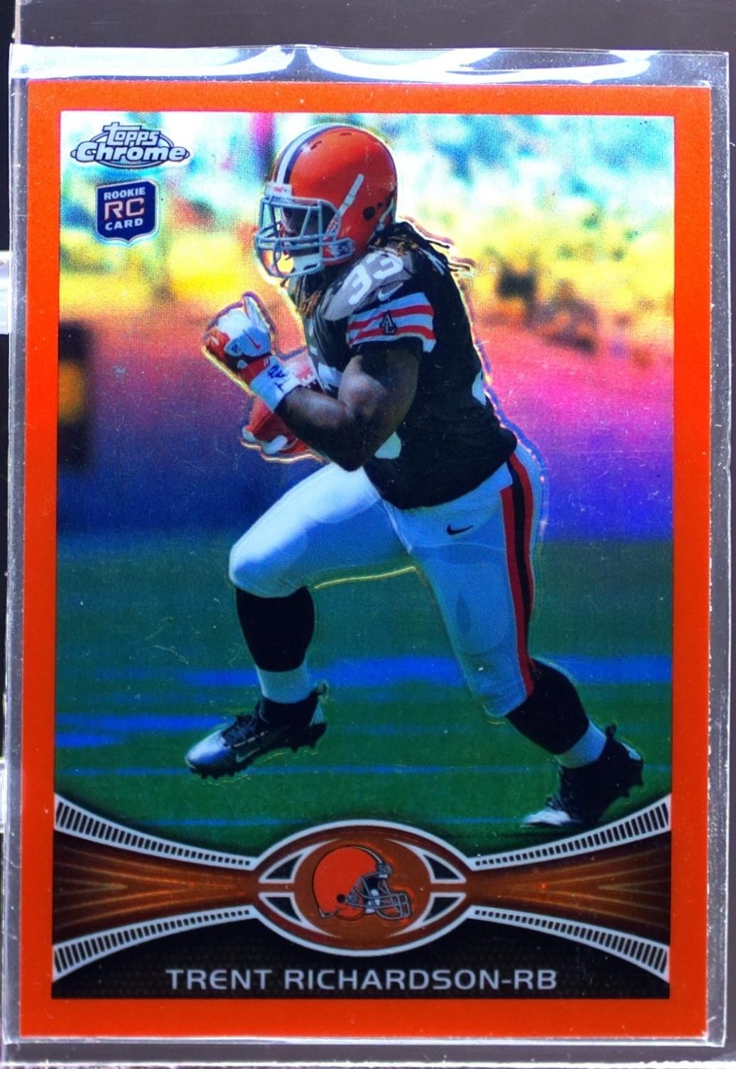 2012 Topps Chrome Trent Richardson Orange Refractors RC #23 Browns