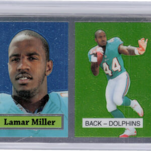 2012 Topps Lamar Miller #23 Dolphins 1957 Green