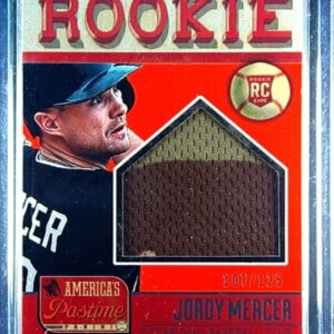 2013 Panini America's Pastime Jordy Mercer /125 RC JSY #242 Pirates