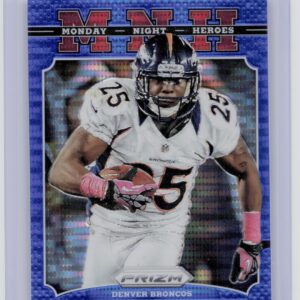 2013 Prizm Chris Harris #9 Broncos Monday Night Heroes Prizms Blue Pulsar