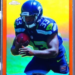2013 Topps Chrome Christine Michael Orange Refractors RC #186 Seahawks