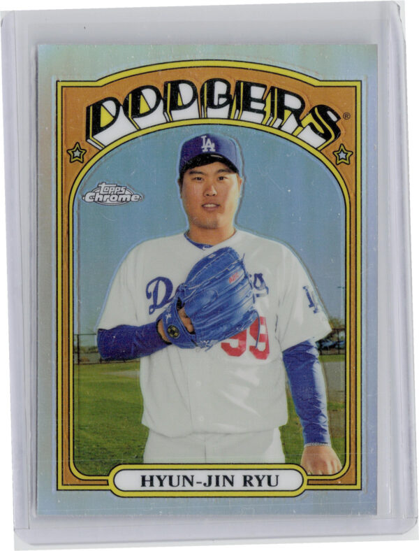 2013 Topps Chrome Hyun-Jin Ryu #72C-HJR Dodgers 1972 Chrome