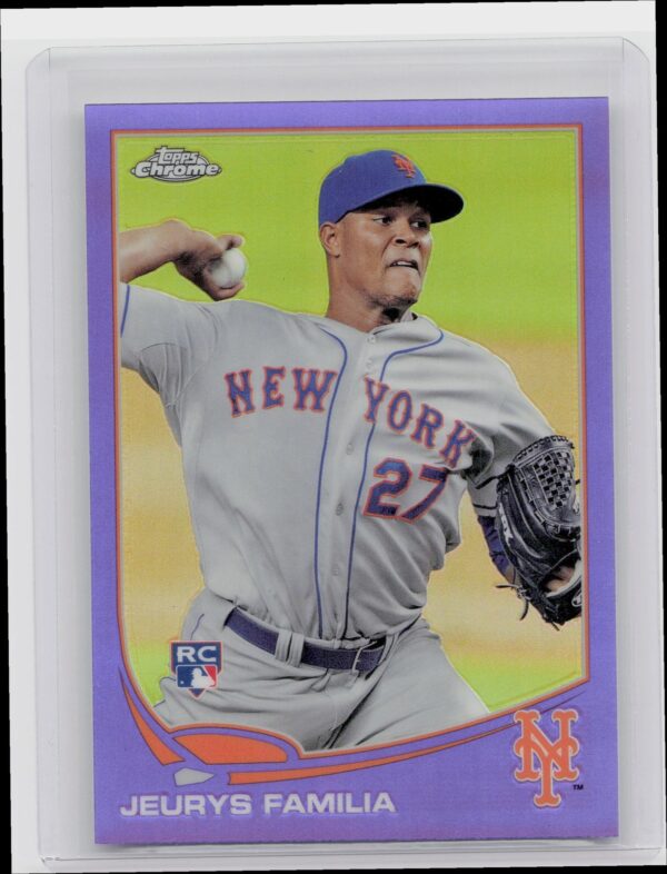 2013 Topps Chrome Jeurys Familia Purple Refractors #59 Mets