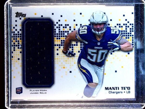 2013 Topps Manti Te'o JSY #RJR-MT Chargers Rookie Jumbo Relic