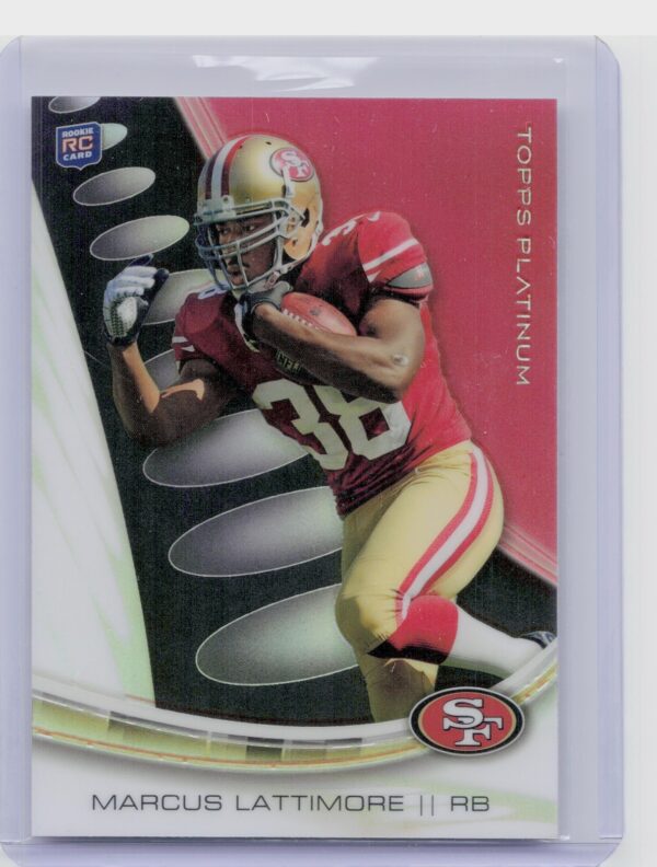 2013 Topps Platinum Marcus Lattimore Black Refractors #146 49ers