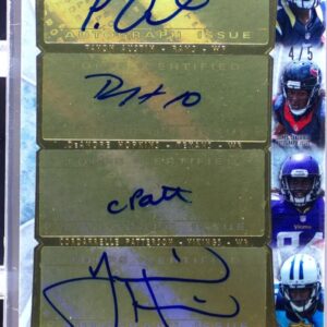 2013 Topps Supreme Hunter / Austin / Hopkins / Patterson RC Quad Auto