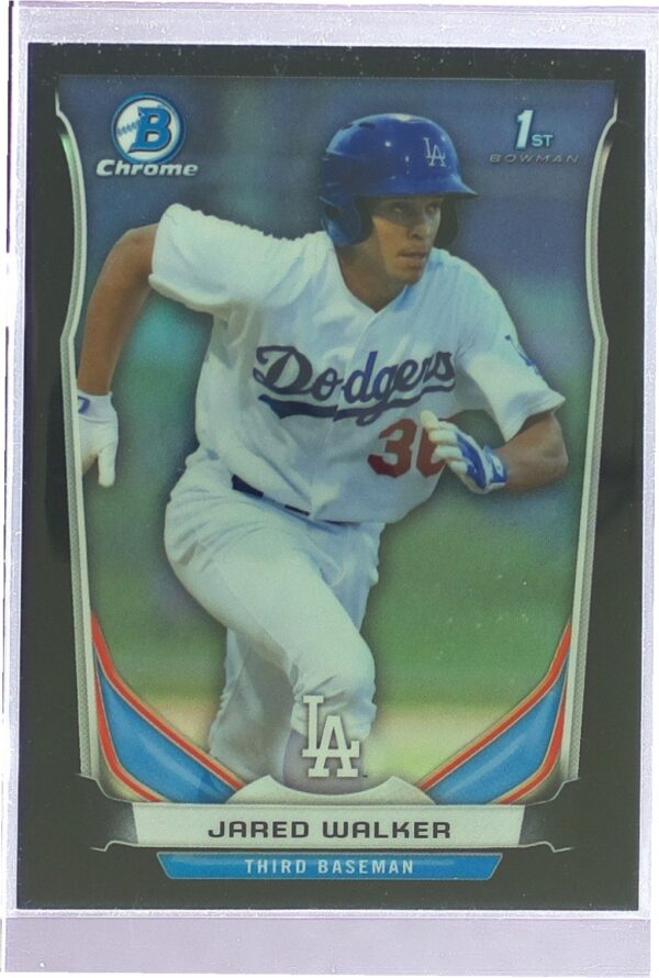 2014 Bowman Draft Jared Walker Chrome Black Refractors /75 #CDP130 Dodgers