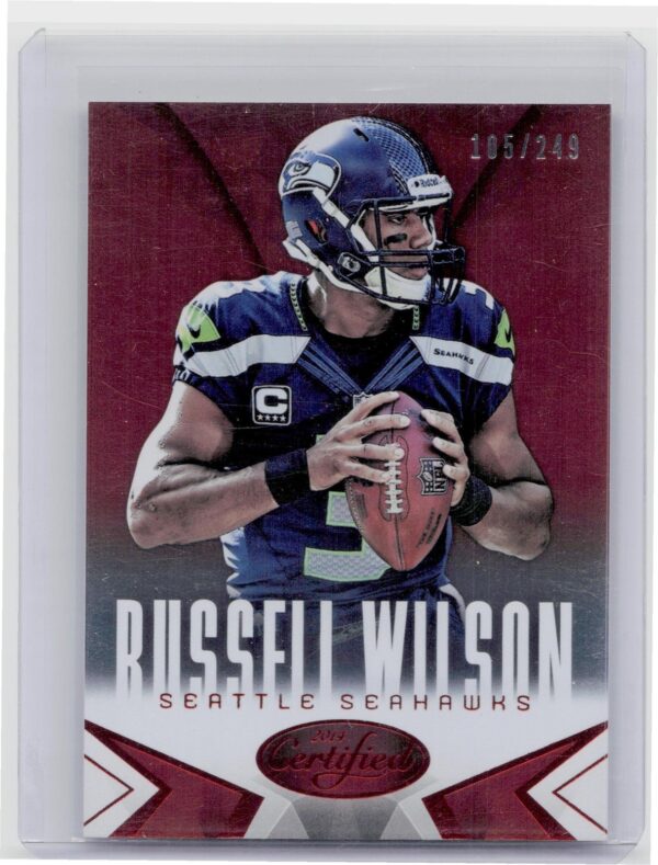 2014 Certified Russell Wilson Red /249 #85 Seahawks