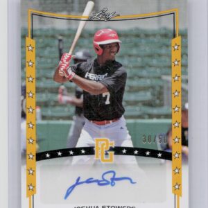 2014 Leaf Perfect Game Joshua Stowers AU SN50 #A-JS4 Autographs Gold