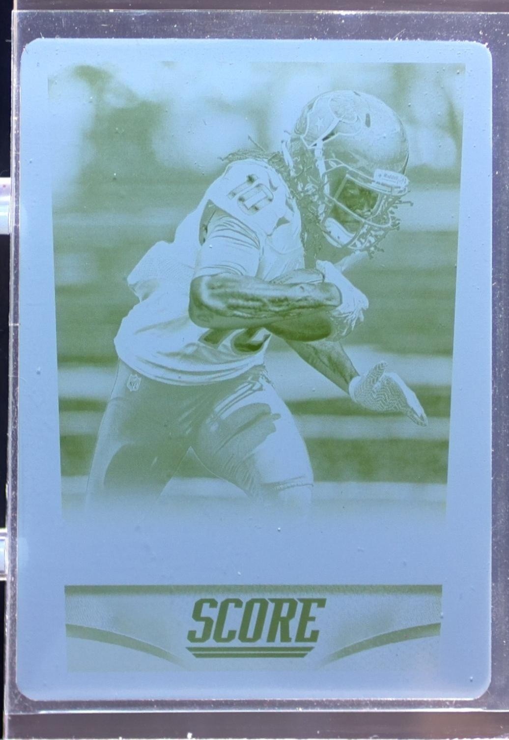 2014 Score DeAndre Hopkins Printing Plates Yellow 1/1 #89 Texans