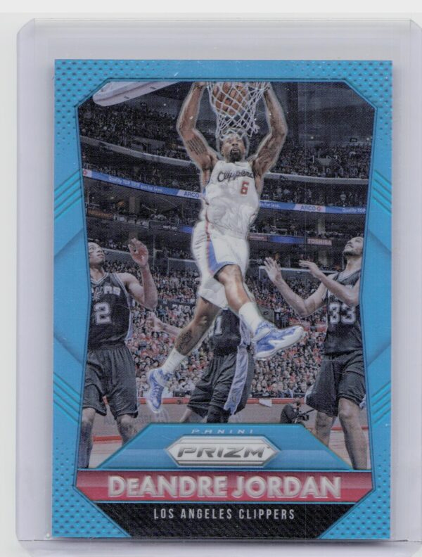 2015-16 Prizm DeAndre Jordan Light Blue Prizms /199 #122 Clippers