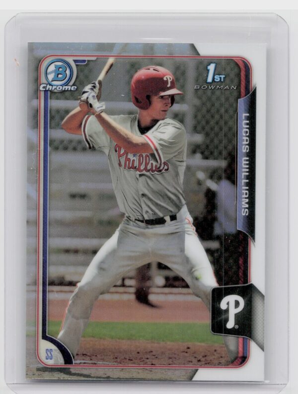 2015 Bowman Draft Lucas Williams Chrome Refractors #56 Phillies