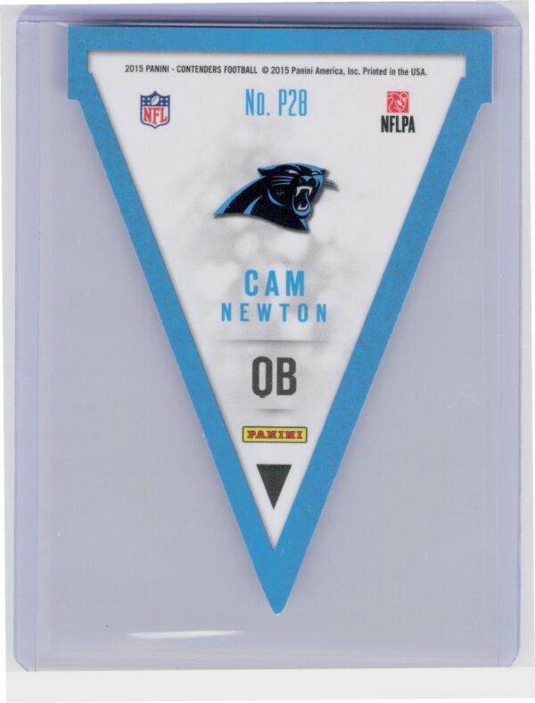 2015 Contenders Cam Newton #P28 Panthers Pennants - Image 3