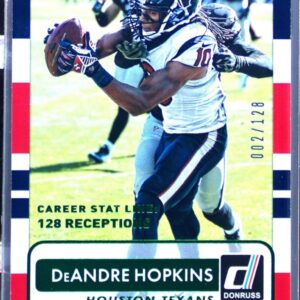 2015 Donruss DeAndre Hopkins Stat Line Career Green /128 #94 Texans