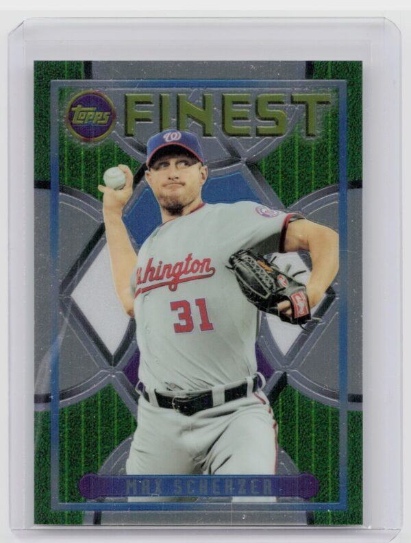 2015 Finest Max Scherzer #94F-19 Nationals 1995 Finest